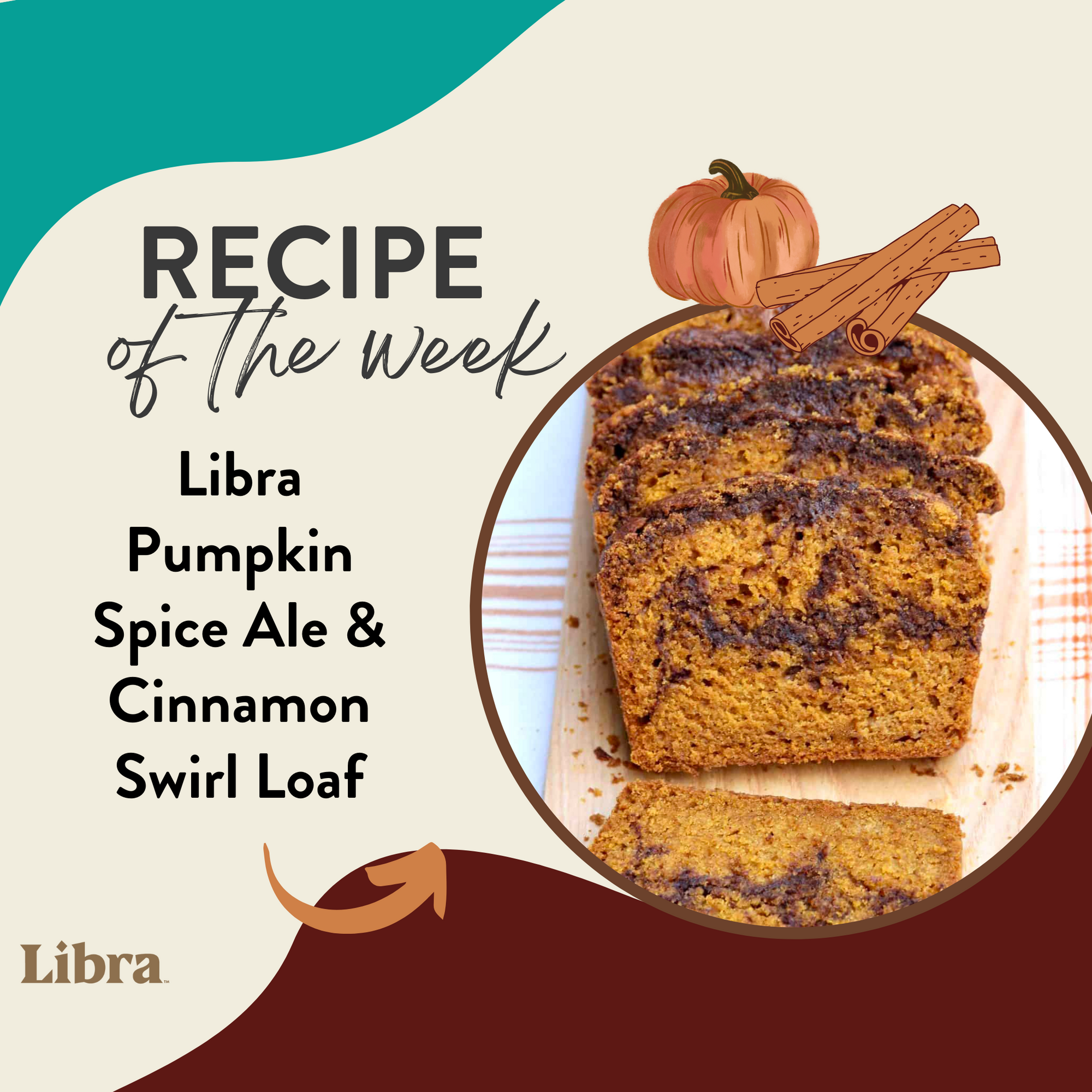 Recipe Of The Week: Libra Pumpkin Spice & Cinnamon Swirl Loaf